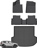 Wayhigh® Floor Mats & Cargo Liner for Hyundai Santa FE 2021-2023 (Gas Only), All Weather TPE Car Mats Waterproof Heavy Duty Floor Liners, Floor Mats Custom Fit for Santa FE Accessories
