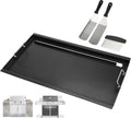Full Size Griddle Insert for Weber Summit 600 Series E/S 650 640 660 670 Gas Grills With Smoker Box, Heavy Duty Flat Top with Spatula Set for Weber Grill Replacement Parts 67552