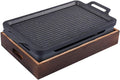 Portable BBQ Grill, Korean Alcohol Stove BBQ Grill Aluminum Alloy Indoor Outdoor Multiple Sizes(34.5cm*22.5cm)