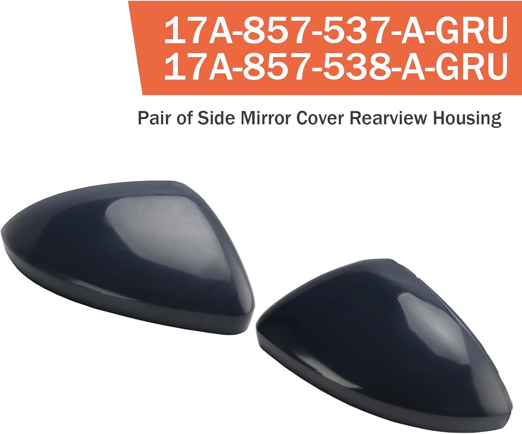 Left Right Mirror Cover Rearview Housing For VW Jetta S/SE/SEL 2019-2025 17A-857-538-AGRU 17A-857-537-AGRU