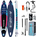 Inflatable Stand Up Paddle Board,10'6''*32''/11'*34'' Ultra-Light SUP Board,Blow Up Paddle Board, Wide Stable Family Board for Youth & Adults of All Skill Levels with Full Set of SUP Board Accessories