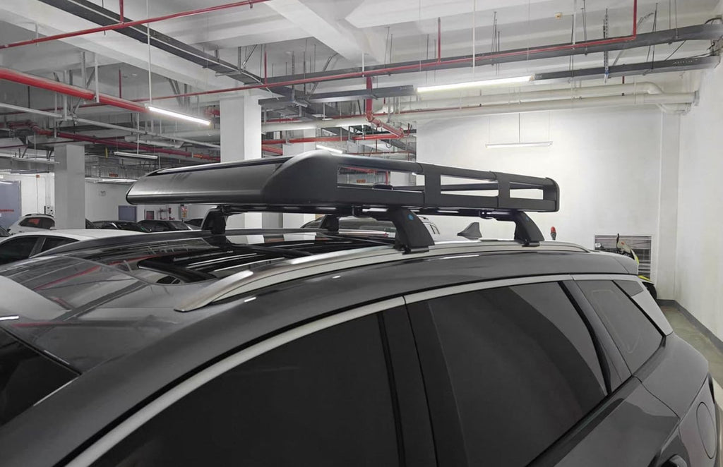 Black Crossbar Fits for Hyundai KONA Electric 2024 2025 SEL N-Line Limited Rooftop Cargo Bars Crossbars Luggage Carrier Cross Bar Aluminum 2PCS