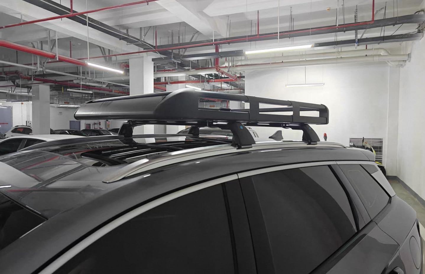 Black Crossbar Fits for Hyundai KONA Electric 2024 2025 SEL N-Line Limited Rooftop Cargo Bars Crossbars Luggage Carrier Cross Bar Aluminum 2PCS