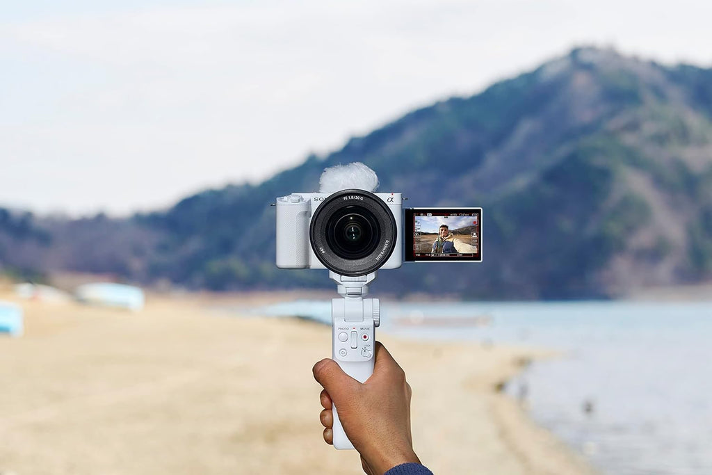 Sony Alpha ZV-E1 Full-Frame Interchangeable Lens Mirrorless Vlog Camera with 28-60mm Lens - White Body