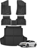 SMABEE Floor Mats & Cargo Liner for Hyundai Sonata 2020-2026 / Kia K5 (Only Fit FWD Models) 2021-2025 All Weather TPE Floor Liners Car Accessories Interior Black