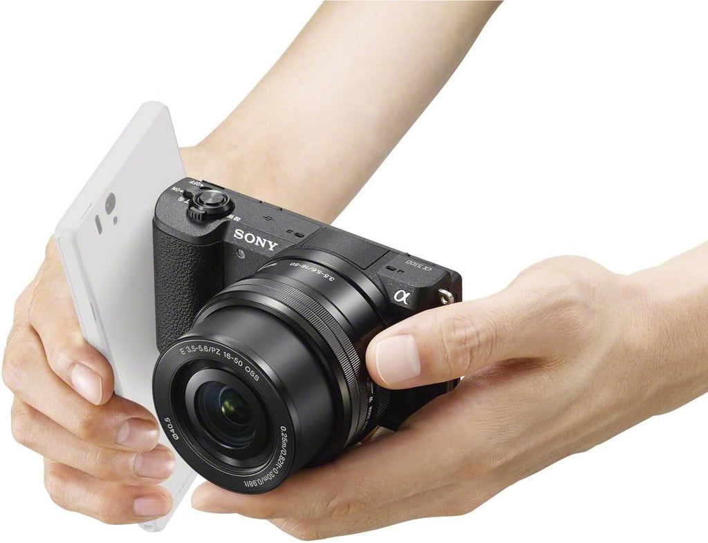Sony a5100 16-50mm Mirrorless Digital Camera with 3-Inch Flip Up LCD (Black) (Renewed)