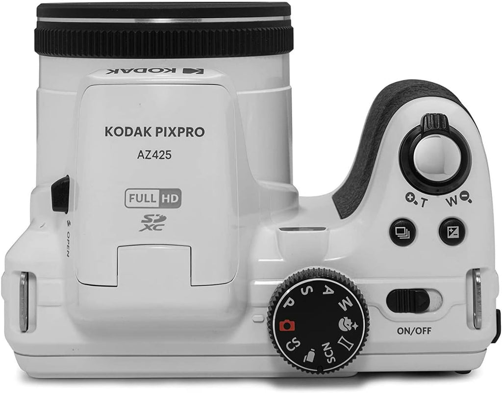 Kodak PIXPRO AZ425 Astro Zoom 20MP Digital Camera with 42x Optical Zoom (White) Bundle with Kodak 32GB SD Card (2 Items)