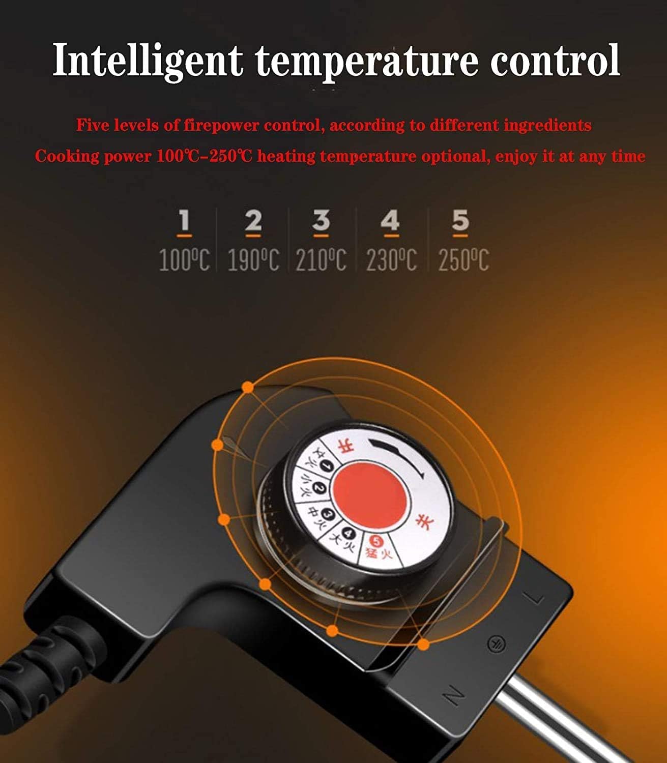 Portable Hotpot Grill, Indoor Smokeless Korean Bbq, Shabu Shabu Electric Hot Pot with Divider, Table Party Bbq and Hot Pot