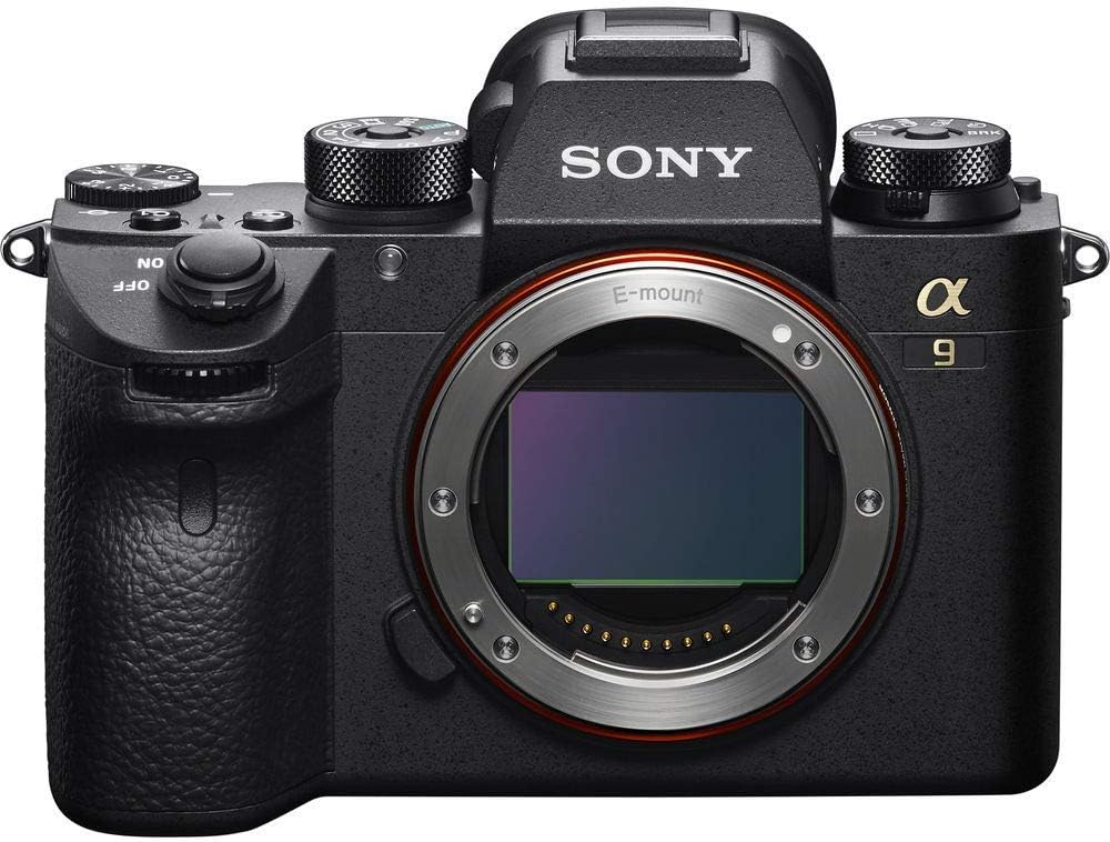 Sony Alpha a9 Mirrorless Digital Camera (Body Only) (ILCE9/B) + 64GB Memory Card + 2 x NP-FZ-100 Battery + Corel Photo Software + Case + External Charger + Card Reader + LED Light + More (Renewed)