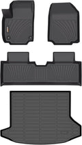 Binmotor-Floor Mats Cargo Liner Set for GMC Terrain/Chevy Equinox 2025 2026, TPE All Weather Car Floor Mat for Chevrolet Equinox Accessories for GMC Terrain Cargo Trunk Mat