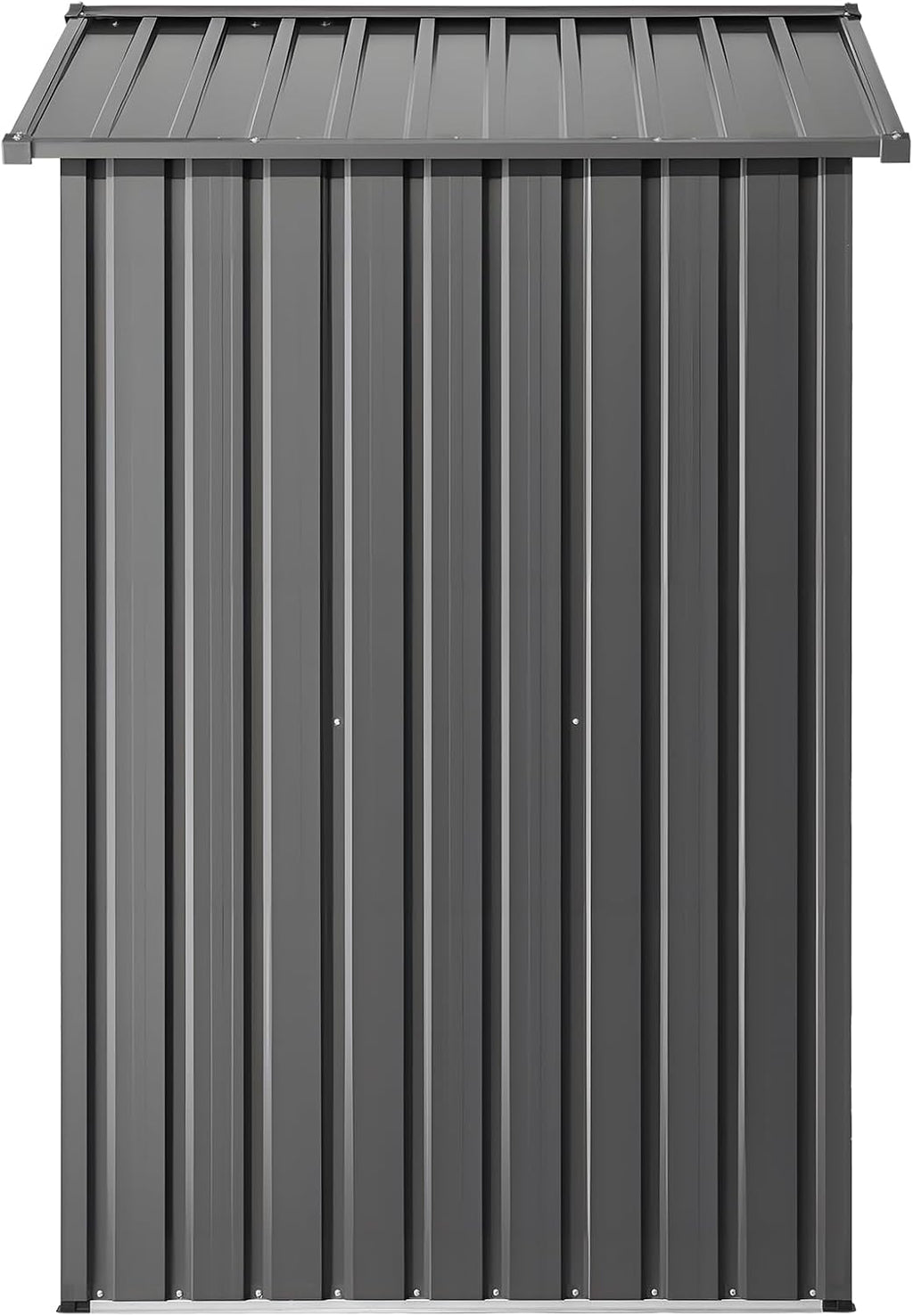 VEVOR 6 x 4 FT Metal Garden Shed, Outdoor Storage Shed with Lockable Doors & 4 Louver Vents, Peak Roof Metal Sheds Outdoors Storage, Storaged Sheds Clearance for Backyard, Garden, Patio, Bike, Gray
