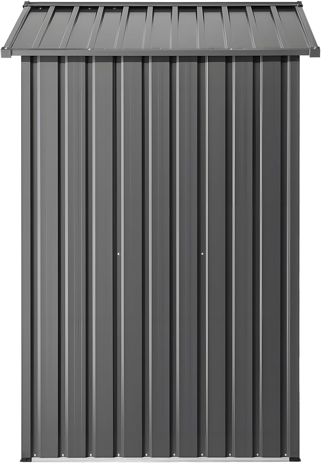 VEVOR 6 x 4 FT Metal Garden Shed, Outdoor Storage Shed with Lockable Doors & 4 Louver Vents, Peak Roof Metal Sheds Outdoors Storage, Storaged Sheds Clearance for Backyard, Garden, Patio, Bike, Gray
