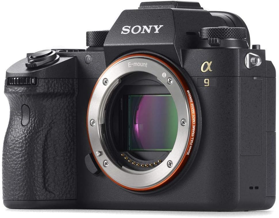 Sony Alpha a9 Mirrorless Digital Camera (Body Only) (ILCE9/B) + 64GB Memory Card + 2 x NP-FZ-100 Battery + Corel Photo Software + Case + External Charger + Card Reader + LED Light + More (Renewed)