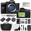 Sony Alpha a7 IV Mirrorless Camera Body Bundled with 64GB Memory Card + Case + Cleaning Kit + Memory Card Case + Card Reader + Screen Protectors + Battery and Charger + Cloth (10 Items)