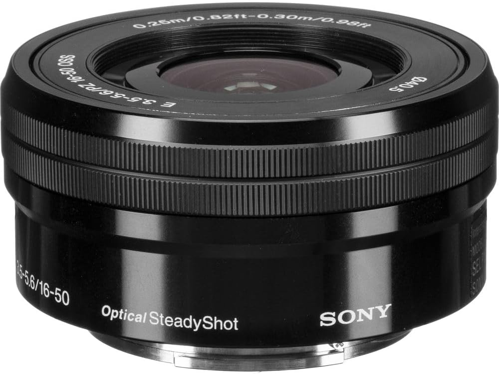 Sony E PZ 16-50mm f/3.5-5.6 OSS Lens (SELP1650) + Filter Kit + Lens Cap Keeper + Cleaning Kit + More (Renewed)