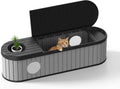 DRATO Outdoor Storage Box, Resin Deck Storage Box Waterproof Patio Storage Box for Indoor & Outdoor Use