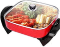 Indoor Korean Barbecue Grill BBQ Hot Pot, 1500 Watt Multi-Function Circulation Heating Hot Pot, Reduce Soot Baking Tray Electric Barbecue,Portable Nonstick Griddle