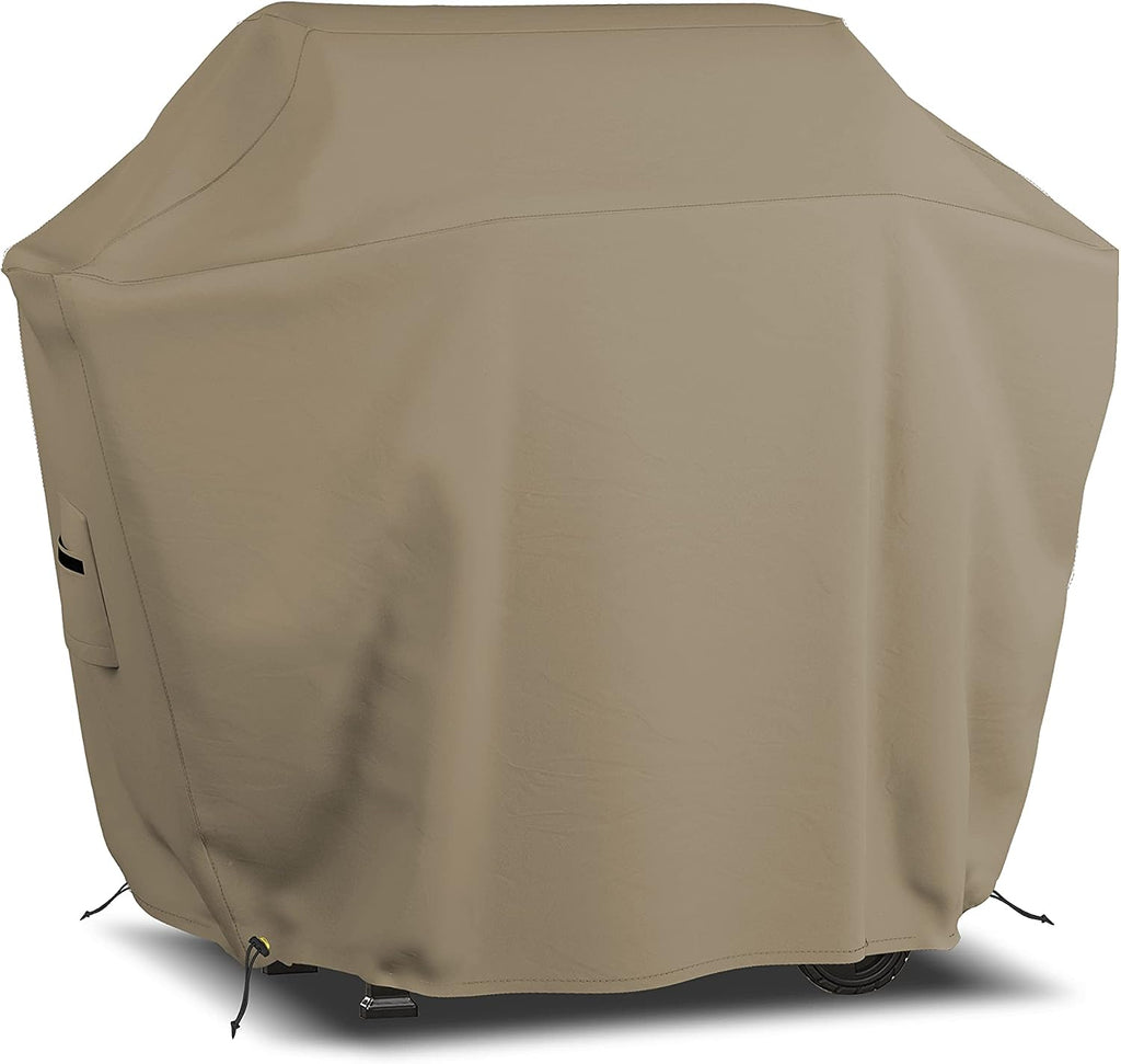 Covers & all BBQ Grill Cover, 12 Oz Waterproof UV & Weather Resistant, Outdoor Cover with Air Vents & Drawstrings (50' Inch, Beige)
