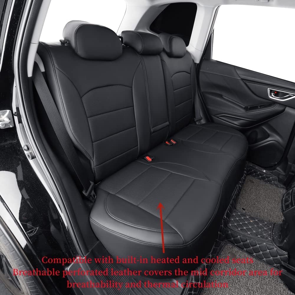 coverdream Tucson Seat Covers Custom Fit for 2022-2025 2026 Hyundai Tucson Hybrid & PHEV (Blue,SEL,Limited),Luxury Waterproof Faux Leather Car Seat Protector(Full Set,Black)