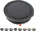 BBQ Barbeque Barbecue Grill,BBQ,Round Flat Mesh,Korean Smoke-Free Household Charcoal Grill,Indoor and Outdoor Barbecue Grill,34.5cm (Color : A)