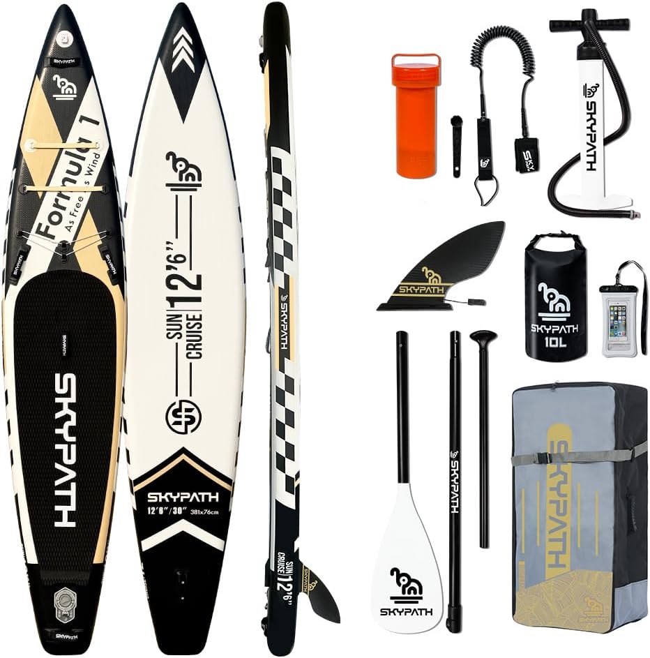 Inflatable Stand Up Paddle Board,10'6''*32''/11'*34'' Ultra-Light SUP Board,Blow Up Paddle Board, Wide Stable Family Board for Youth & Adults of All Skill Levels with Full Set of SUP Board Accessories