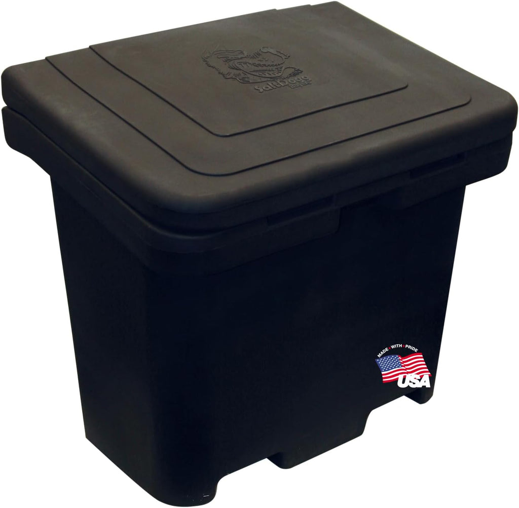 Buyers Products 9031100 Heavy Duty Poly Storage Bin, 65 Gallon Capacity, Multi-Purpose Storage Bin for Salt, Feed, Seed & More, Corrosion-Free Construction