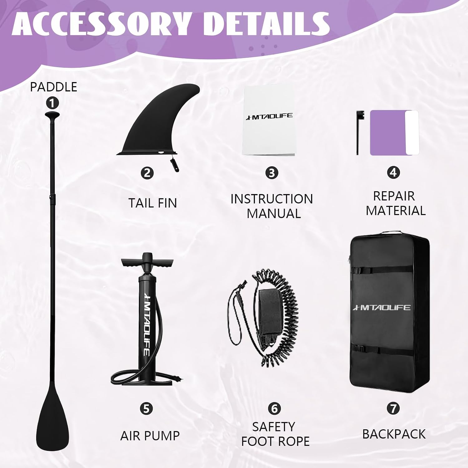 Kids Inflatable Stand Up Paddle Board, Kids Paddle Board with SUP Accessories, Anti-Slip EVA Deck, 7'6''Child SUP for Kids & Youth