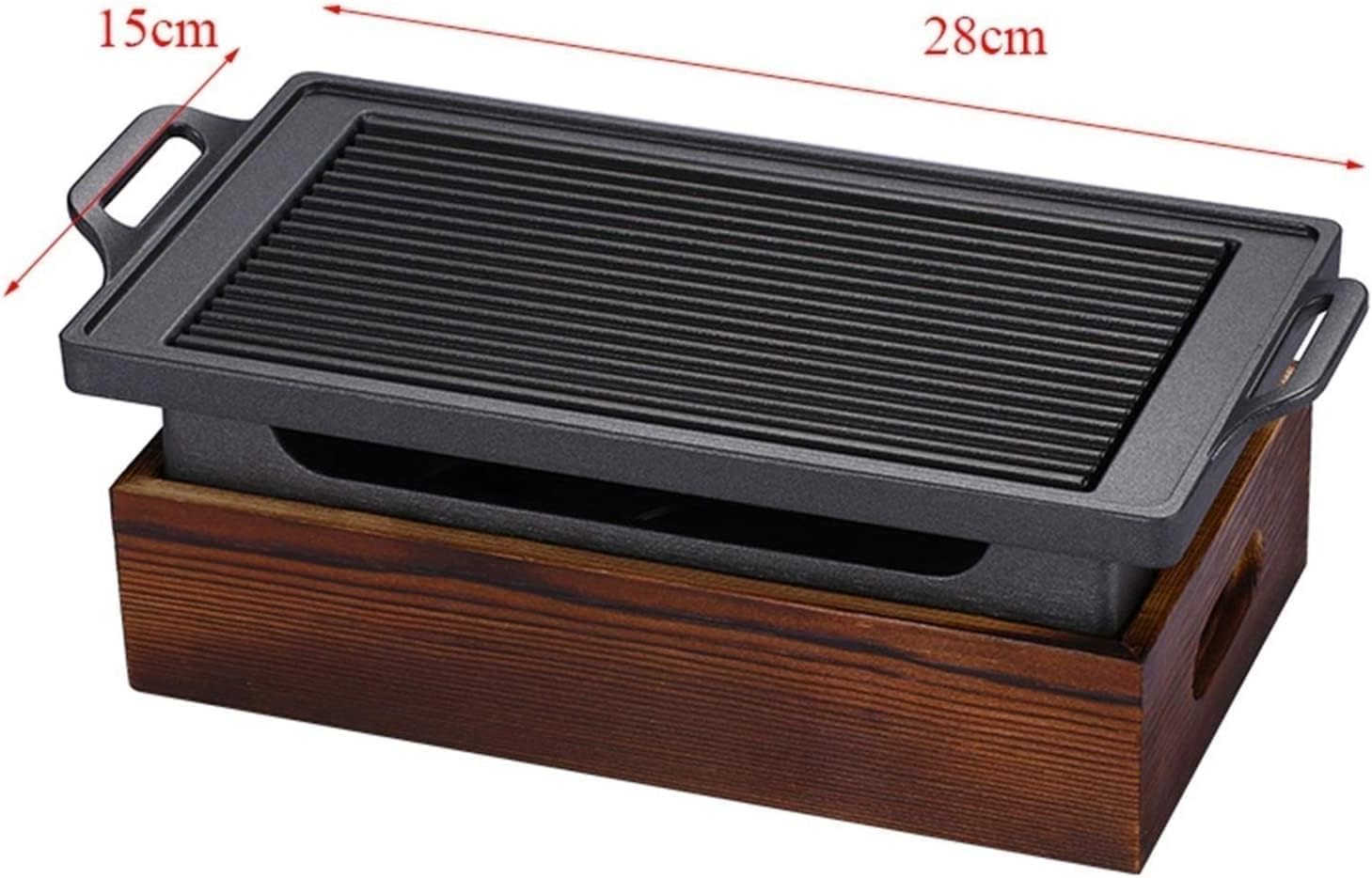 Barbecue Charcoal Grill Outdoor Indoor Barbecue Charcoal Grill Mokeless Portable BBQ Grill Korean Japanese Barbecue Grill Charcoal BBQ Oven Alcohol Stove Household Non-stick Cooking Tools