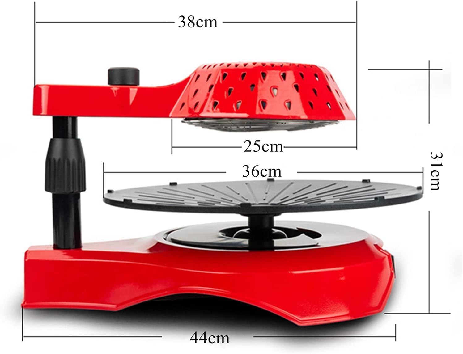 Safety Certification 1390W Electric BBQ Grill Health Barbecue Grill Automatic Rotation Korean Non Stick Pan Plate Infrared Smokeless Grill for BBQ Party Black