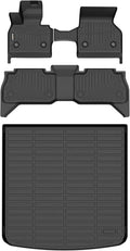 GINOWY-Floor Mats & Cargo Liner for 2022-2026 BMW IX xDrive 45/50/60丨M60丨M70, Include 1st+2nd+Cargo Mat, All Weather Car Floor Mat Custom Fit for BMW ix Accessories Mats Floor Liners Trunk Mat