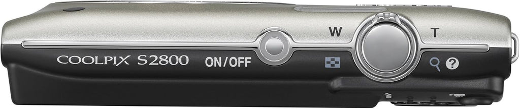 Nikon Coolpix S2800 20.1 MP Point & Shoot Digital Camera with 5X Optical Zoom International Version, Silver
