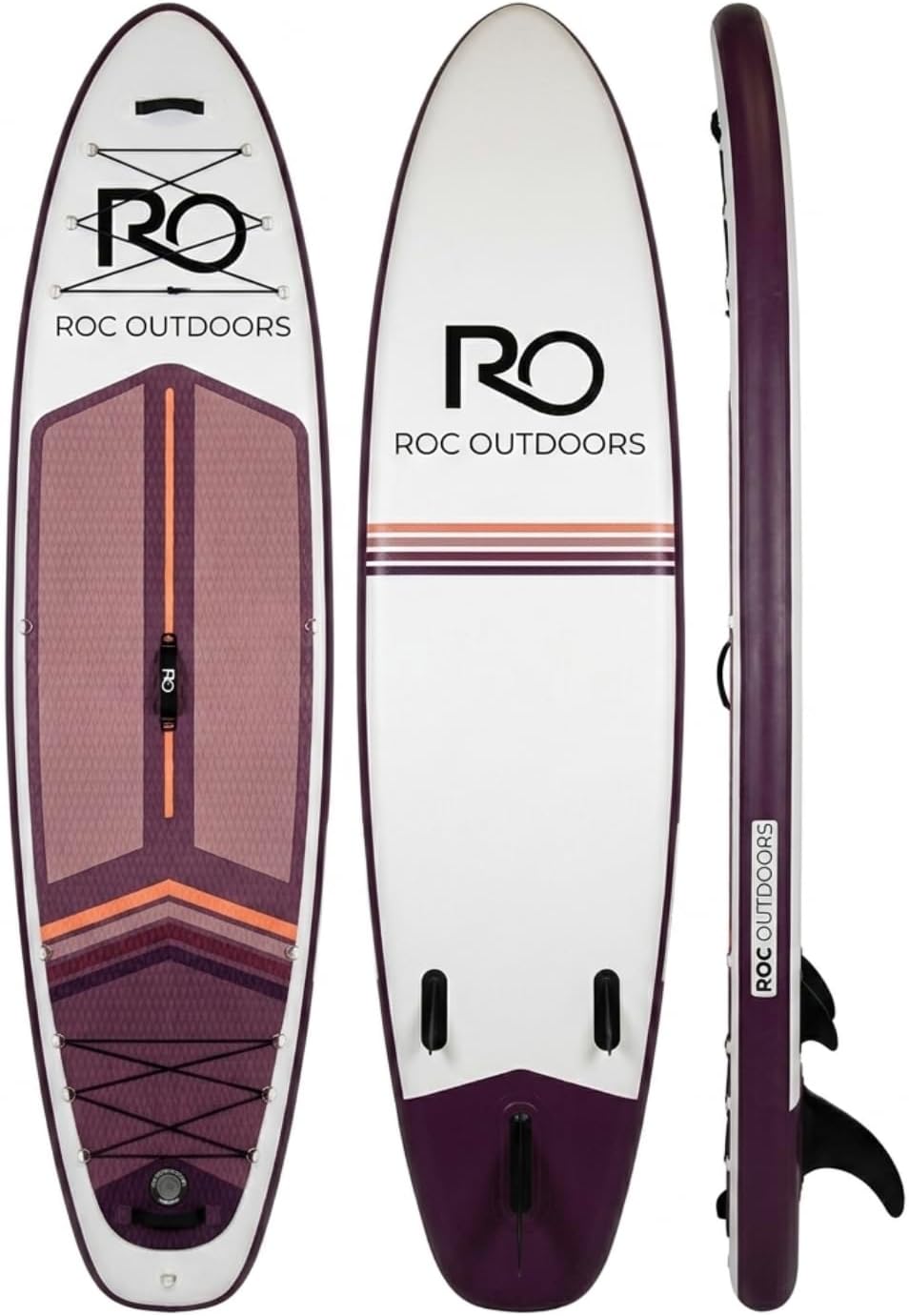 Roc Inflatable Stand Up Paddle Board with Premium SUP Paddle Board Accessories, Wide Stable Design, Non-Slip Comfort Deck for Youth & Adults