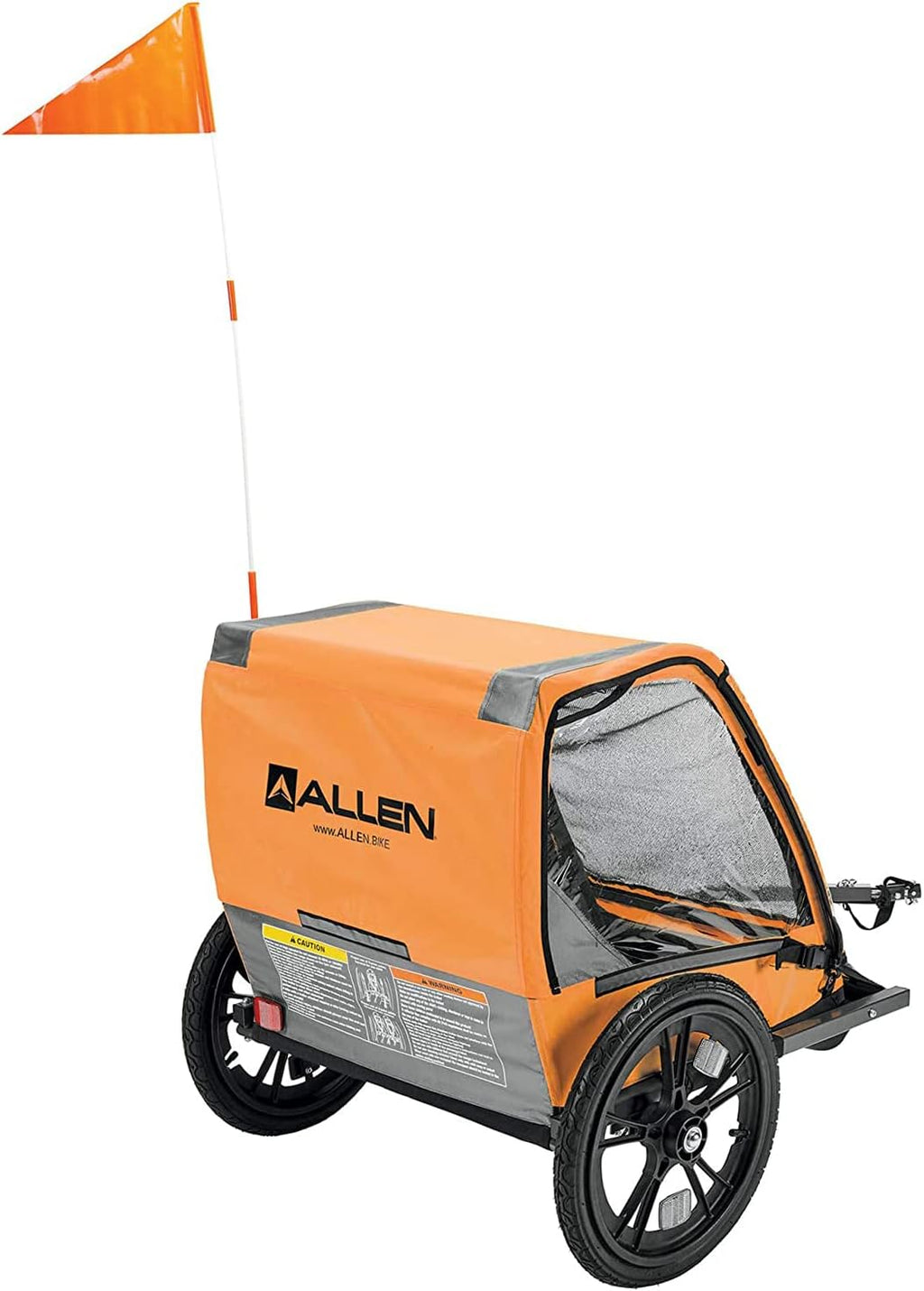 Allen Sports Hi-Viz 2-Child Bicycle Trailer, Model ET2
