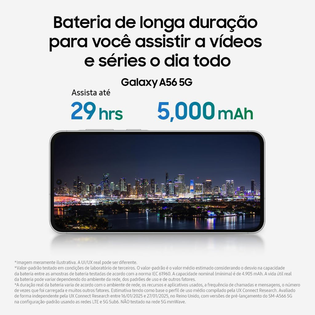 Samsung Galaxy A56 5G 2025 | 128GB, Dual SIM | 6.7' 120Hz AMOLED, IP67 Water Resistant, Android 15 | International Model Factory Unlocked for T-Mobile & Global | 25W Fast Charger Bundle (Graphite)