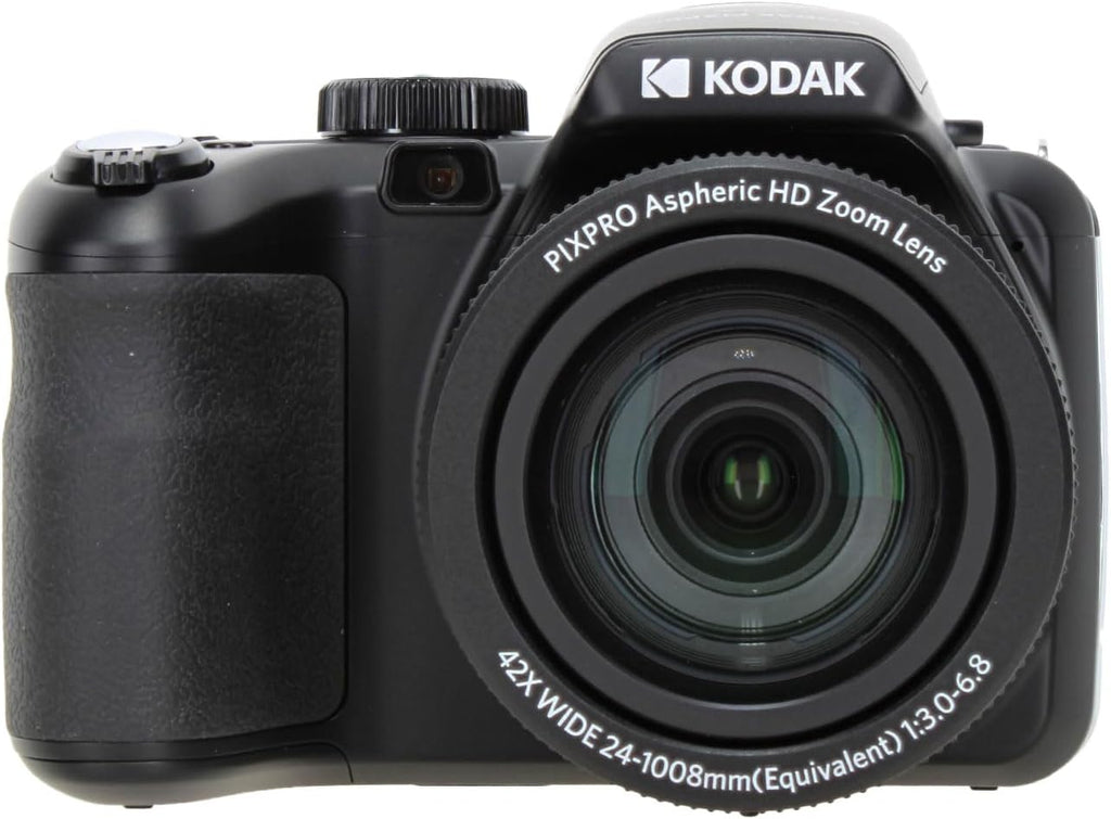 Kodak PIXPRO AZ425 20MP Vlogging Digital Camera (Black) 42X Optical Zoom, 24mm Wide Angle Lens Bundle with 64GB Memory Card + Vlogger Tripod + Bag + More Vlog Accessories