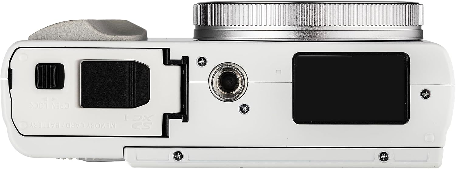 Panasonic TZ99 / ZS99 Point and Shoot Compact Travel Digital Camera (White) (DC-TZ99E-S) + Photo Software + 2 x 64GB Card + DMW-BLG10 Battery + Camera Bag + Flexible Tripod + USB-C Cable + More