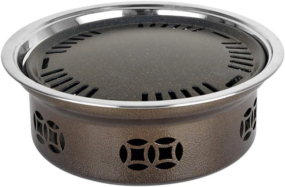 BBQ Barbeque Barbecue Grill,Korean Charcoal Smoke-Free Barbecue Grill,Uniform Heating,Outdoor Portable Barbecue Grill,3 Styles (Color : C)