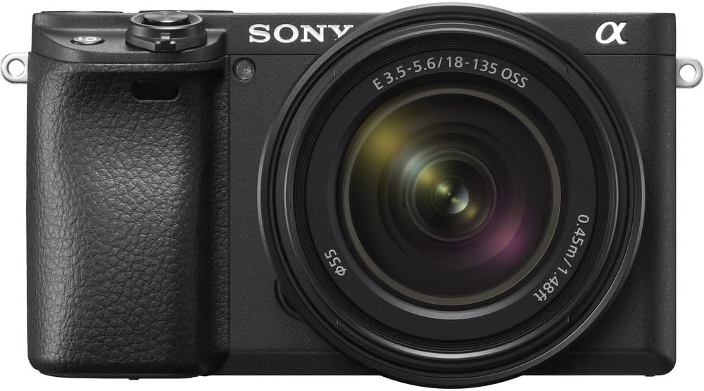 Sony a6400 Mirrorless Camera with 18-135mm Lens (ILCE-6400M/B) + 2 x 64GB Memory Card + 2 x NP-FW50 Battery + Photo Software + Filter Kit + More