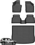 Wayhigh® Floor Mats & Cargo Liner for Volkswagen Tiguan 2009-2017, All Weather TPE Car Mats Waterproof Heavy Duty Floor Liners Custom Fit for VW Tiguan Accessories