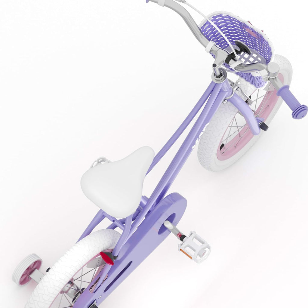 XJD Girls Bike for 2-12 Years Old Kids 12 14 16 20 Inch Toddler Bike,Retro Style Kids Bike with Training Wheels, 20 Inch Girl Bicycle with Kickstand