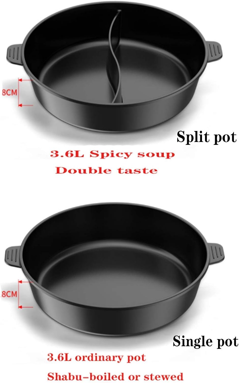 Multifunctional & Dual Temperature Control Korean Hot Pot With Grill Pan Electric Grill, Smokeless Shabu Shabu Pot With Divider, Non-Stick Indoor BBQ