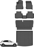 Wayhigh® Floor Mats & Seatback Cargo Liner for Cayenne 2019-2026, All Weather TPE Car Mats Waterproof Heavy Duty Floor Liners, Floor Mats Custom Fit for Cayenne Accessories