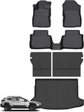 Wayhigh® Floor Mats & Backseat Cargo Liner for Subaru Crosstrek 2024-2026 (Non Hybrid) & Impreza 2024-2026, All Weather TPE Waterproof Heavy Duty, Floor Mats Custom Fit for Crosstrek Accessories