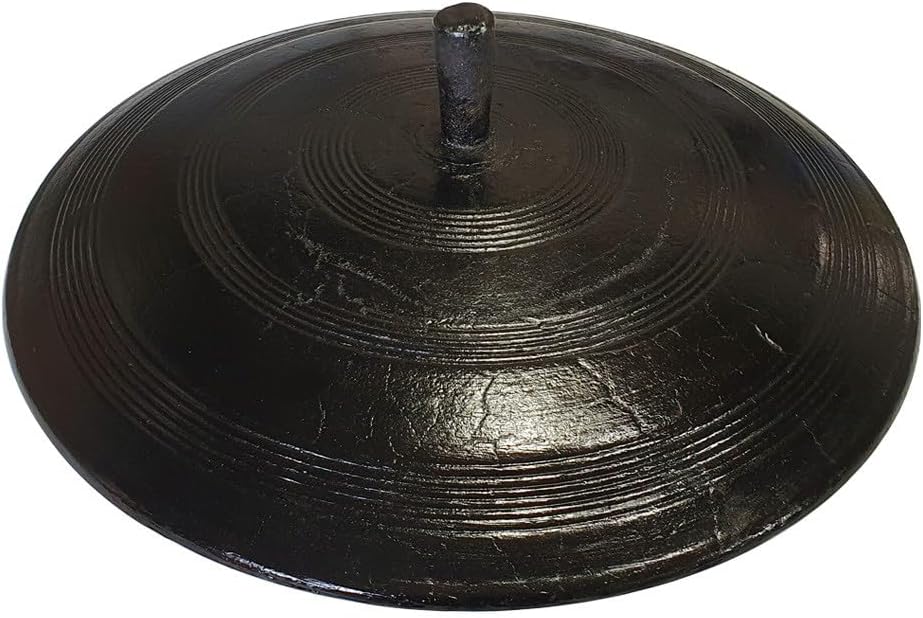 Handmade Korean cast iron cauldron lid sotttukkeong BBQ griddle Camping Outdoor Indoor 17.7 in