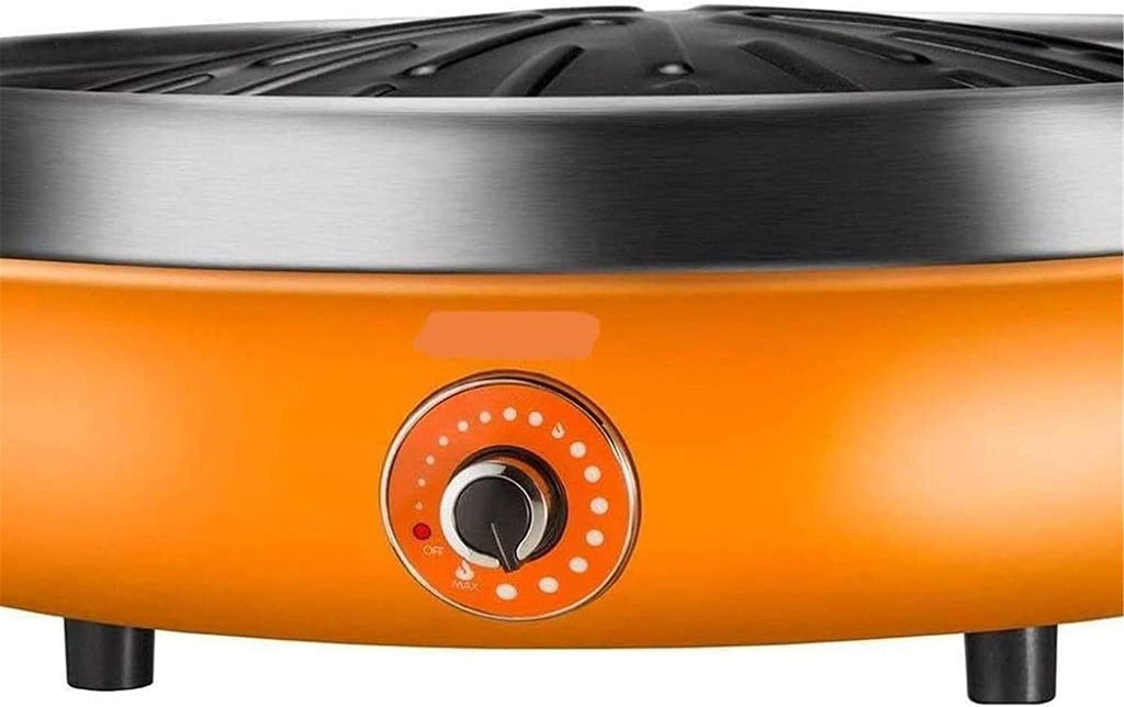Korean BBQ Grill Electric Griddle Grill Teppanyaki BBQ Hot Plate Camping Low-Fat and Healthy, Non Stick, Adjustable Temperature 1900W,Portable Nonstick Griddle