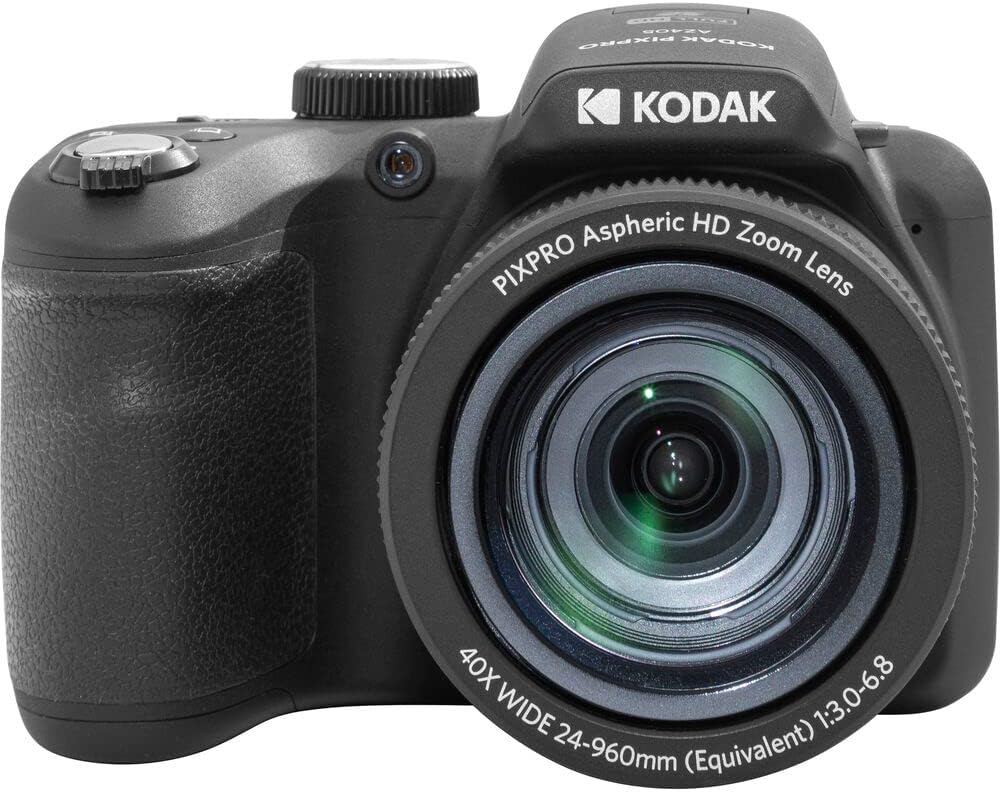 Kodak AZ405BK PIXPRO Astro Zoom 20MP Digital Camera 40X Optical Zoom 24mm Bundle with Lexar 32GB UHS-I SDHC Memory Card and Deco Gear Camera Bag, Lens Blower, Lens Pen, 12inch Tripod & More