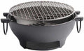 Portable Charcoal BBQ Grill, 24cm Stainless Steel Tabletop Korean BBQ Grill, Outdoor & Indoor Smoker for Camping, Picnic & BBQ