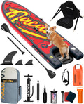 NACATIN Inflatable Stand Up Paddle Board - Premium SUP Board with Dog Ramp Kit, Complete SUP Set Paddle Boards for Adults with Single/Double Paddle, Kayak Seat, Suitable for Paddle Boarding with Dog