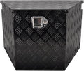 29''Inch Aluminum Trailer Tongue Tool Box Truck Bed Toolbox Truck Trailer Chest Box Underbody Storage Organizer Waterproof Square Storage Organizer w/Lock & Keys Black(‎29' Lx16.5 Wx18 H)