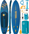 UPWELL 11'×34' Stand Up Paddle Board, SUP Board for Adults & Teens, Inflatable SUP Board with Premium Accessories, 120L Backpack, Paddle, Leash, Hand Pump, Fins